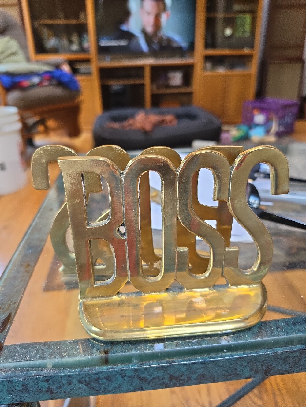 Vintage BOSS CEO Bookends 4.5" T X 6" W X 2" D